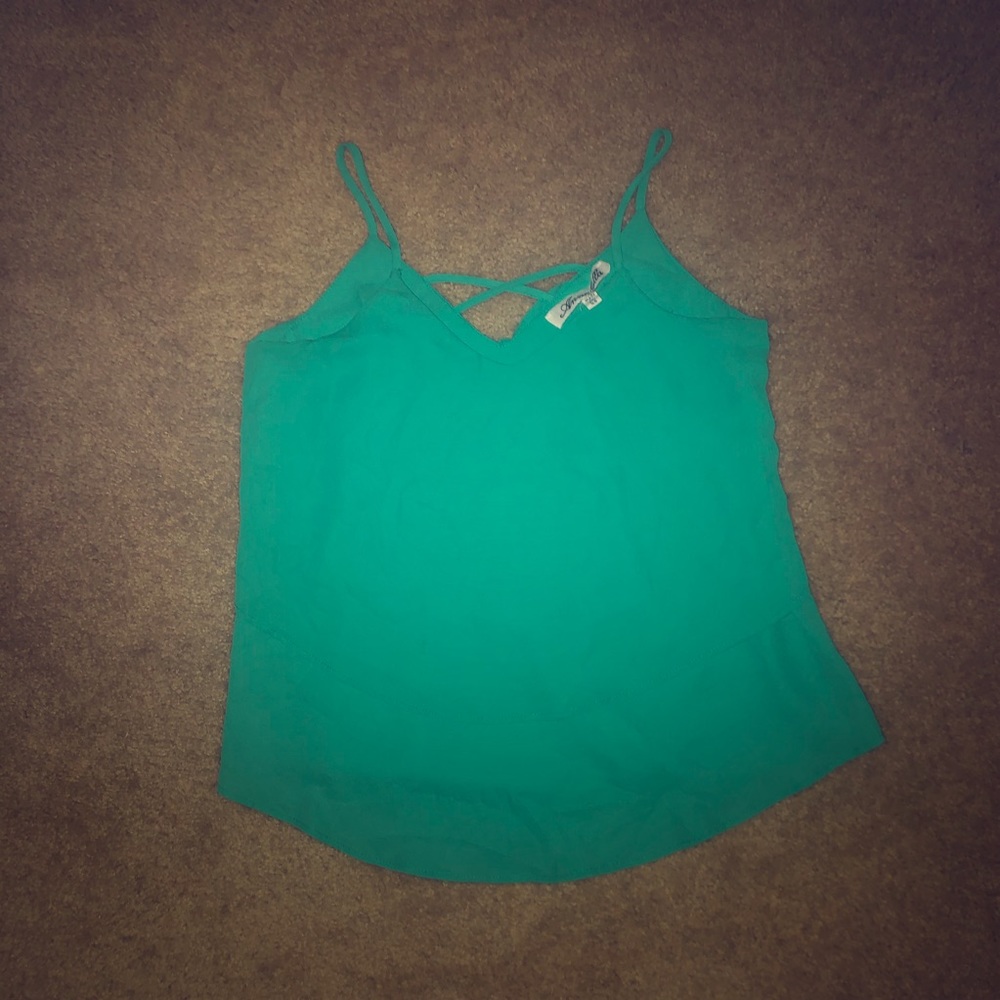 Green layered cami